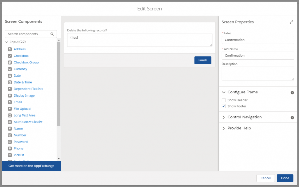 Flow - Screen Element